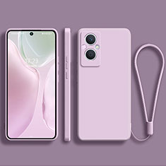 Oppo F21 Pro 5G用360度 フルカバー極薄ソフトケース シリコンケース 耐衝撃 全面保護 バンパー S03 Oppo ラベンダー