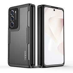 Oppo Find N 5G用ハードカバー クリスタル クリア透明 H01 Oppo ブラック