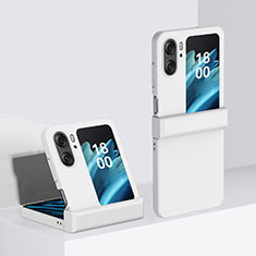 Oppo Find N2 Flip 5G用ハードケース プラスチック 質感もマット 前面と背面 360度 フルカバー BH3 Oppo ホワイト