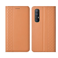 Oppo Find X2 Neo用手帳型 レザーケース スタンド カバー L04 Oppo オレンジ