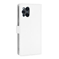 Oppo Find X3 Pro 5G用手帳型 レザーケース スタンド カバー BY1 Oppo ホワイト