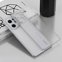 Oppo Find X5 5G用極薄ソフトケース シリコンケース 耐衝撃 全面保護 クリア透明 H05 Oppo クリア