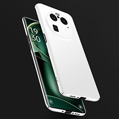 Oppo Find X6 Pro 5G用ハードケース プラスチック 質感もマット カバー Oppo ホワイト