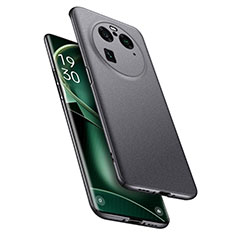 Oppo Find X6 Pro 5G用ハードケース プラスチック 質感もマット カバー Oppo ダークグレー