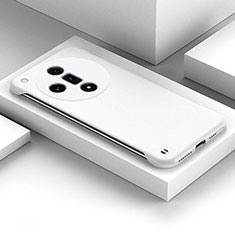 Oppo Find X7 Ultra 5G用ハードケース プラスチック 質感もマット フレームレス カバー P01 Oppo ホワイト