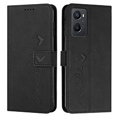 Oppo K10 4G用手帳型 レザーケース スタンド カバー Y03X Oppo ブラック