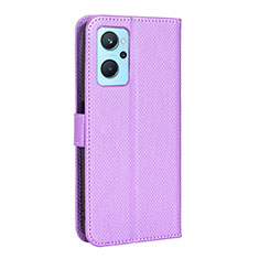 Oppo K10 4G用手帳型 レザーケース スタンド カバー BY1 Oppo パープル