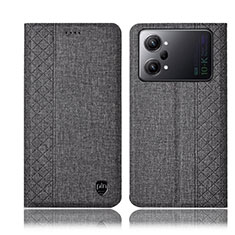 Oppo K10 Pro 5G用手帳型 布 スタンド H14P Oppo グレー