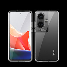 Oppo K11 5G用360度 フルカバー ハイブリットバンパーケース クリア透明 プラスチック カバー QK1 Oppo クリア