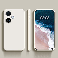 Oppo K11 5G用360度 フルカバー極薄ソフトケース シリコンケース 耐衝撃 全面保護 バンパー Oppo ホワイト