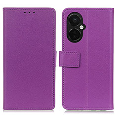 Oppo K11x 5G用手帳型 レザーケース スタンド カバー M08L Oppo パープル