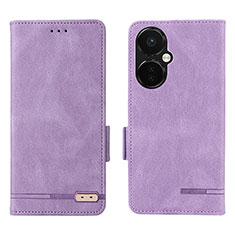 Oppo K11x 5G用手帳型 レザーケース スタンド カバー L06Z Oppo パープル