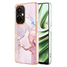 Oppo K11x 5G用シリコンケース ソフトタッチラバー バタフライ パターン カバー Y01B Oppo ピンク