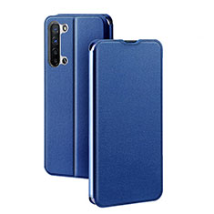 Oppo K7 5G用手帳型 レザーケース スタンド カバー L01 Oppo ネイビー