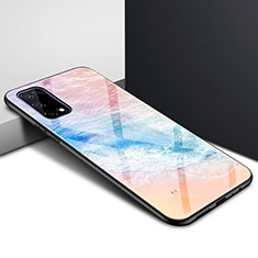 Oppo K7x 5G用ハイブリットバンパーケース プラスチック 鏡面 カバー Oppo カラフル