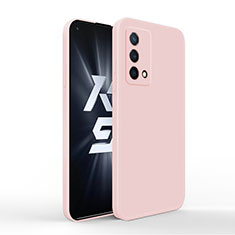 Oppo K9 5G用360度 フルカバー極薄ソフトケース シリコンケース 耐衝撃 全面保護 バンパー Oppo ピンク