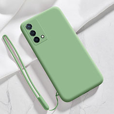 Oppo K9 5G用360度 フルカバー極薄ソフトケース シリコンケース 耐衝撃 全面保護 バンパー S03 Oppo ライトグリーン