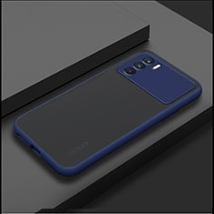 Oppo K9 Pro 5G用ハイブリットバンパーケース クリア透明 プラスチック カバー Oppo ネイビー