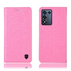 Oppo K9S 5G用手帳型 レザーケース スタンド カバー H04P Oppo ピンク