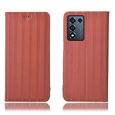 Oppo K9S 5G用手帳型 レザーケース スタンド カバー H23P Oppo ネイビー