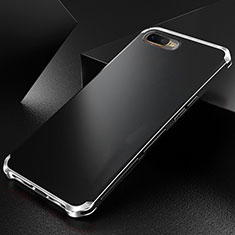 Oppo R17 Neo用ケース 高級感 手触り良い アルミメタル 製の金属製 カバー T01 Oppo シルバー