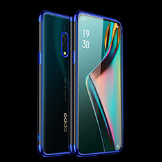 Oppo Realme X用極薄ソフトケース シリコンケース 耐衝撃 全面保護 クリア透明 H01 Oppo ネイビー