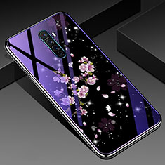 Oppo Reno Ace用ハイブリットバンパーケース プラスチック 鏡面 花 カバー Oppo マルチカラー