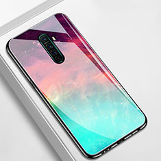 Oppo Reno Ace用ハイブリットバンパーケース プラスチック パターン 鏡面 カバー S01 Oppo レッド