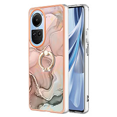 Oppo Reno10 Pro 5G用シリコンケース ソフトタッチラバー バタフライ パターン カバー アンド指輪 YB1 Oppo マルチカラー