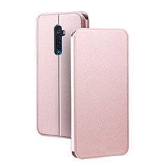 Oppo Reno2用手帳型 レザーケース スタンド カバー L03 Oppo ローズゴールド