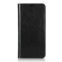 Oppo Reno3用手帳型 レザーケース スタンド カバー T02 Oppo ブラック