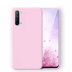 Oppo Reno3用360度 フルカバー極薄ソフトケース シリコンケース 耐衝撃 全面保護 バンパー S02 Oppo ピンク