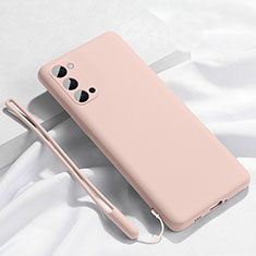 Oppo Reno4 5G用360度 フルカバー極薄ソフトケース シリコンケース 耐衝撃 全面保護 バンパー C02 Oppo ピンク