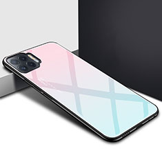 Oppo Reno4 Lite用ハイブリットバンパーケース プラスチック 鏡面 カバー Oppo ピンク