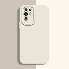 Oppo Reno5 Z 5G用360度 フルカバー極薄ソフトケース シリコンケース 耐衝撃 全面保護 バンパー S01 Oppo ホワイト