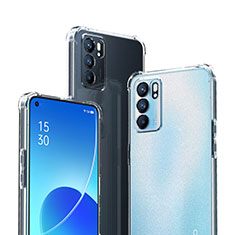 Oppo Reno6 5G用極薄ソフトケース シリコンケース 耐衝撃 全面保護 クリア透明 T09 Oppo クリア