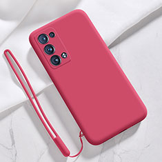 Oppo Reno6 Pro 5G用360度 フルカバー極薄ソフトケース シリコンケース 耐衝撃 全面保護 バンパー S03 Oppo レッド