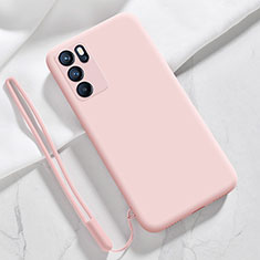 Oppo Reno6 Pro 5G India用360度 フルカバー極薄ソフトケース シリコンケース 耐衝撃 全面保護 バンパー S03 Oppo ピンク