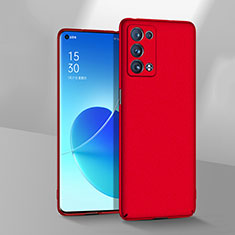 Oppo Reno6 Pro+ Plus 5G用ハードケース プラスチック 質感もマット カバー YK1 Oppo レッド