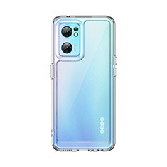 Oppo Reno7 5G用ハイブリットバンパーケース クリア透明 プラスチック カバー J01S Oppo クリア