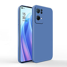 Oppo Reno7 Pro 5G用360度 フルカバー極薄ソフトケース シリコンケース 耐衝撃 全面保護 バンパー S01 Oppo ネイビー