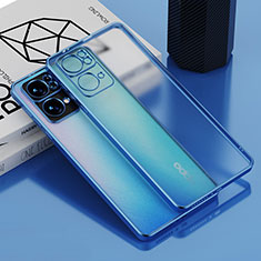 Oppo Reno7 Pro 5G用極薄ソフトケース シリコンケース 耐衝撃 全面保護 クリア透明 H04 Oppo ネイビー