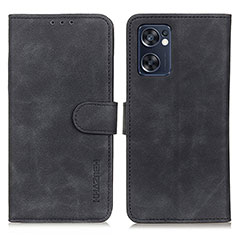 Oppo Reno7 SE 5G用手帳型 レザーケース スタンド カバー K09Z Oppo ブラック