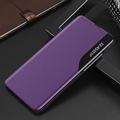 Oppo Reno8 Pro 5G用手帳型 レザーケース スタンド カバー L03 Oppo パープル