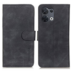 Oppo Reno8 Pro 5G用手帳型 レザーケース スタンド カバー K09Z Oppo ブラック