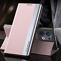 Oppo Reno8 Pro 5G用手帳型 レザーケース スタンド カバー L01 Oppo ピンク