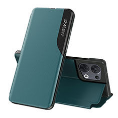 Oppo Reno8 Pro 5G用手帳型 レザーケース スタンド カバー L04 Oppo グリーン