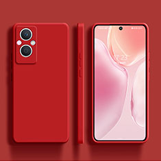 Oppo Reno8 Z 5G用360度 フルカバー極薄ソフトケース シリコンケース 耐衝撃 全面保護 バンパー S01 Oppo レッド