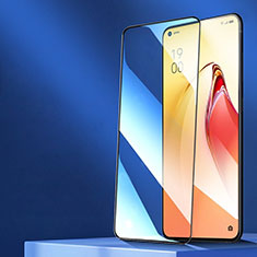 Oppo Reno8 Z 5G用強化ガラス フル液晶保護フィルム F05 Oppo ブラック