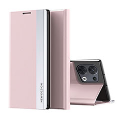 Oppo Reno9 Pro 5G用手帳型 レザーケース スタンド カバー L02 Oppo ピンク